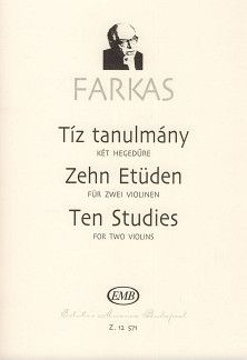 Farkas, Ferenc: Ten Studies for two violins