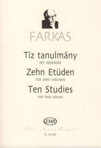 Farkas, Ferenc: Ten Studies for two violins