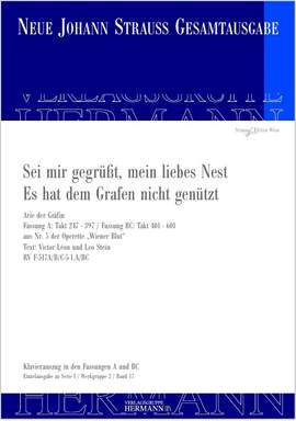 Strauß (Son), J: Wiener Blut - Sei mir gegrüßt, mein liebes Nest / Es hat dem Grafen nicht genützt (Nr. 5-1)