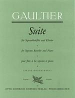 Pierre Gaultier: Suite für Sopranblockflöte und Klavier