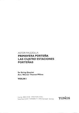 Astor Piazzolla: Primavera Portena