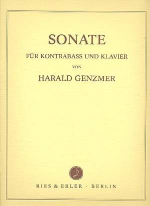 Harald Genzmer: Sonate für Kontrabass und Klavier GeWV 241