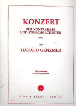 Harald Genzmer: Konzert für Kontrabass und Streichorchester