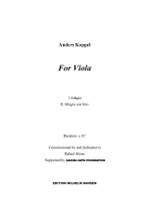 Anders Koppel: For Viola Product Image