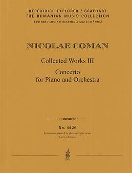 Coman, Nicolae: Concerto for Piano and Orchestra (first print)