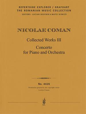 Coman, Nicolae: Concerto for Piano and Orchestra (first print)