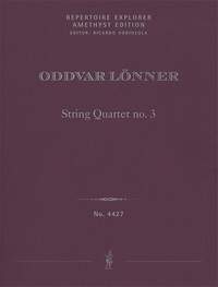 Lönner, Oddvar: String Quartet no. 3 (score & parts / first print)