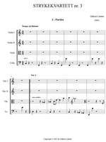 Lönner, Oddvar: String Quartet no. 3 (score & parts / first print) Product Image