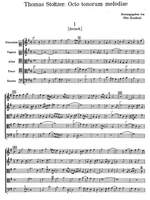 Stoltzer, Thomas: Octo tonorum Melodiae, five-part fantasies in the eight church modes,  instruments ad libitum Product Image