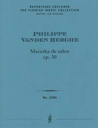 Vanden Berghe, Philippe: Mazurka de salon op. 30  for piano solo