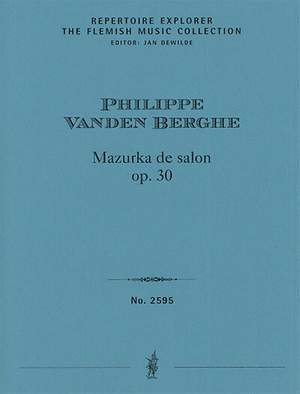 Vanden Berghe, Philippe: Mazurka de salon op. 30  for piano solo