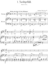 Wetz, Richard: Sechs Lieder op. 17 for (high) voice and piano (2 Copies)