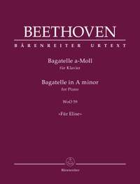 Beethoven, Ludwig van: Bagatelle for Piano in A minor WoO 59 "Für Elise"