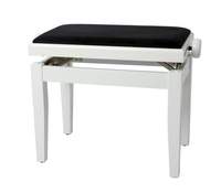 GEWA Piano bench Deluxe White high gloss