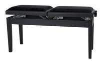 GEWA Piano bench Deluxe Double Black highgloss