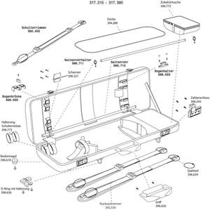 GEWA Violin case Idea 2.3 Music sheet pocket