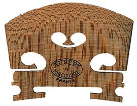Aubert Violin bridge Ebony inlay 1/2