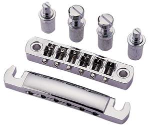 Partsland E-Guitar bridge Tune-O-Matic bridge/tailpiece Chrome plated