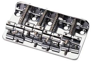 Partsland E-Bass bridge 4-string Chrome plated