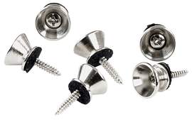 GEWA Strap button 14 mm, nickel plated