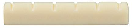 GEWA Plastic saddle Classical Guitar notched 4/4 size