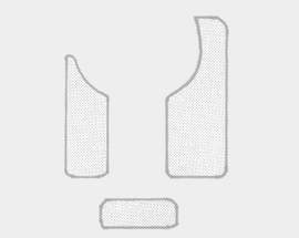 GEWA Pickguard Set for classic guitar, 3-parts