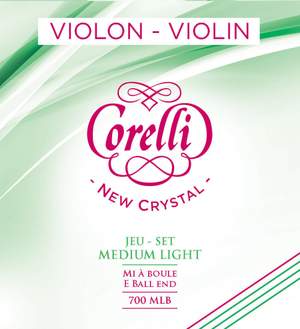 Corelli Violin strings New Crystal Medium-light