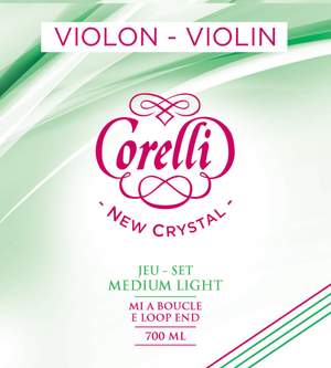 Corelli Violin strings New Crystal D 1/2