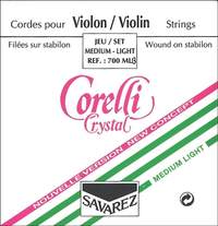 Corelli Violin strings New Crystal Medium-light