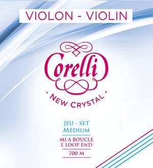 Corelli Violin strings New Crystal Medium