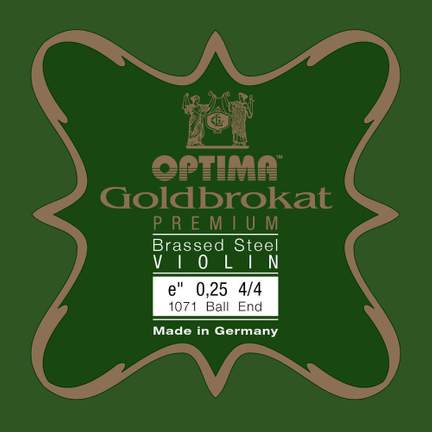 Optima Violin strings Goldbrokat Premium brass-coated E 0.27 B
