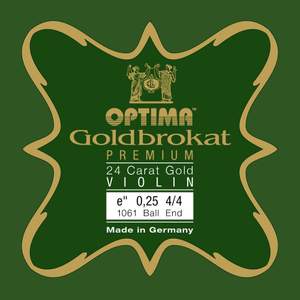 Optima Violin strings Goldbrokat Premium 24 Karat Gold E 0.28 L