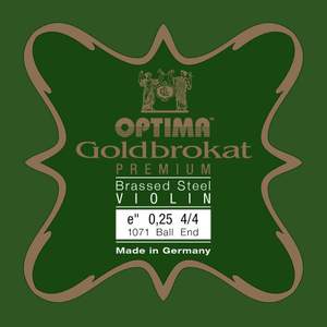 Optima Violin strings Goldbrokat Premium brass-coated E 0.25 L