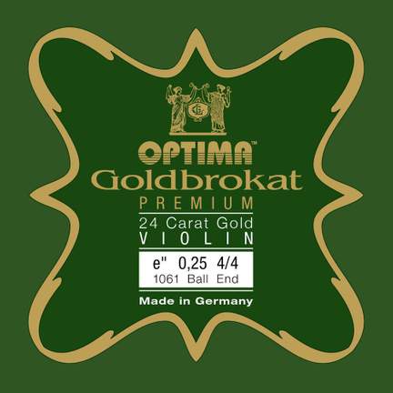 Optima Violin strings Goldbrokat Premium 24 Karat Gold E 0.24 L