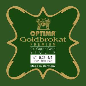 Optima Violin strings Goldbrokat Premium 24 Karat Gold E 0.26 B