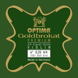 Optima Violin strings Goldbrokat Premium 24 Karat Gold E 0.24 B