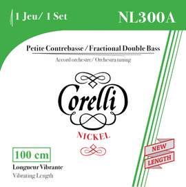 Corelli Double bass strings Fractional - small scale Set 1/2 size