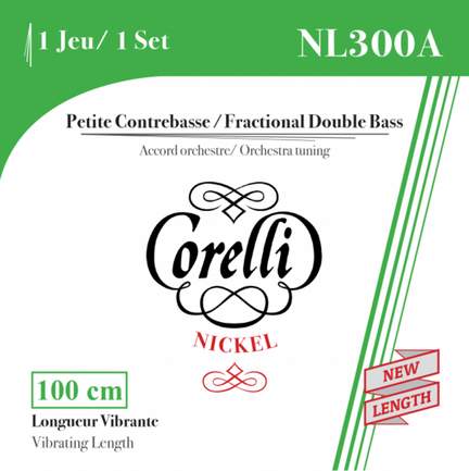 Corelli Double bass strings Fractional - small scale Set 1/2 size