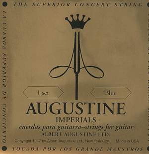Augustine Strings for classic guitar Imperial Crystal Nylon medium Set Imperial Blue