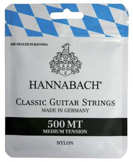Hannabach Strings for classic guitar Series 500 Medium Tension Set medium