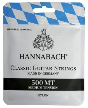 Hannabach Strings for classic guitar Series 500 Medium Tension Set medium