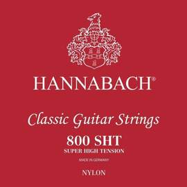 Hannabach Strings for classic guitar Serie 800 Super High Tension Silver plated D4w