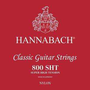 Hannabach Strings for classic guitar Serie 800 Super High Tension Silver plated Set of 3 bass