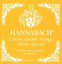 Hannabach Strings for classic guitar Serie 815 Super Low Tension Silver special E1