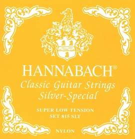 Hannabach Strings for classic guitar Serie 815 Super Low Tension Silver special G3