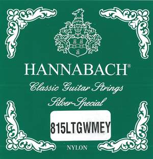 Hannabach Strings for classic guitar Serie 815 Low tension Silver special low tension