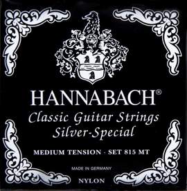 Hannabach Strings for classic guitar Serie 815 Medium tension Silver special D4w
