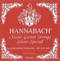 Hannabach Strings for classic guitar Serie 815 Super High Tension Silver special Set of 3 treble