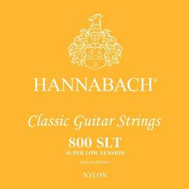 Hannabach Strings for classic guitar Serie 800 Super Low Tension Silver plated H/B2