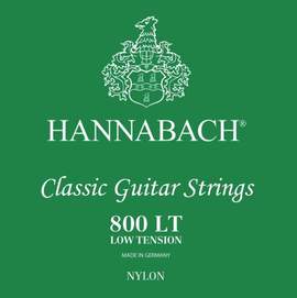 Hannabach Strings for classic guitar Serie 800 Low tension Silver plated E1